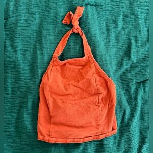 Urban Outfitters Orange Halter Top